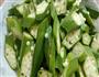 秋葵炒虾的做法图解1