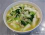 青菜肉丝汤年糕的做法图解4