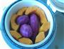 紫薯馒头的做法图解1
