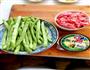 肉末榄菜四季豆的做法图解1