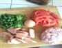 火腿香菜肉丸的做法图解1