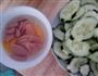 青瓜炒鹅蛋的做法图解1