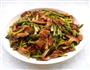 香菇蒜苔炒肉片的做法图解1