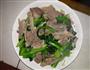菜心炒肉片的做法图解5