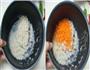 胡萝卜煮蛤蜊粥的做法图解1