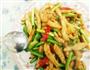蒜薹青椒炒肉丝的做法图解3