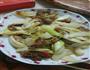 茭白笋炒肉片的做法图解4