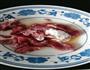 茭白片炒肉片的做法图解1