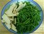 香干韭菜苔炒肉末的做法图解1