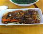 鱼香茄子肉丝面的做法图解1