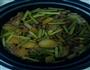 土豆蒜苔炖肉焖米饭的做法图解3
