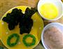 花环龙利鱼木耳蒸蛋的做法图解2
