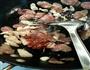 花菜炒腊肠五花肉的做法图解3
