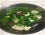 猪红豆腐青菜汤-秋季宝宝养生汤的做法图解3