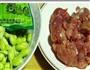 毛豆榨菜肉丝的做法图解1