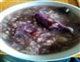 红豆糯米紫薯粥的做法图解1