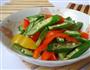 彩椒炒秋葵的做法图解9