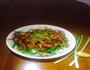 铺葱京酱肉丝的做法图解1