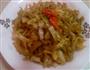 包菜炒饼的做法图解5