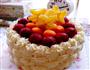 6寸水果奶油花篮裱花蛋糕的做法图解26
