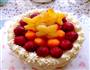 6寸水果奶油花篮裱花蛋糕的做法图解27