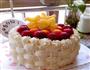 6寸水果奶油花篮裱花蛋糕的做法图解29