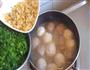 榨菜碧绿双丸汤-乌江榨菜的做法图解6