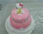 HOLLETKITY粉色双层翻糖蛋糕的做法图解50