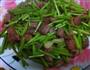 牛肉粒炒芦蒿的做法图解3