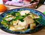肉片菠菜炒年糕的做法图解5