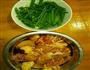 炒鸡肉的做法图解1