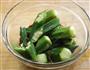 蒜蓉油醋汁拌秋葵的做法图解9