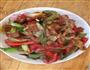 大蒜炒肉的做法图解1
