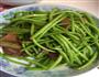 泥蒿炒腊肉的做法图解5