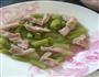 紫菜杆子炖咸肉的做法图解2