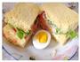 雞蛋火腿蔬菜三明治的做法图解3