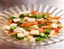 秋葵豆腐番茄色拉的做法图解3