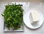 煎荠菜豆腐饼的做法图解1