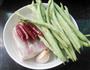 五花肉炒四季豆的做法图解1