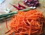 山茶油炒胡萝卜肉丝的做法图解1