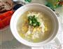 清淡消脂早餐 白菜鳕鱼粥的做法图解1