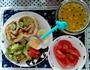 熏鸡肉面包卷&鸡蛋牛油果沙拉&糖拌西红柿&百香果蜂蜜水的做法图解4
