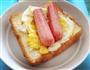 鸡蛋火腿吐司的做法图解2