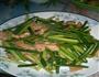 蒜苔炒前上肉的做法图解6
