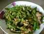 四季豆丝炒猪肉的做法图解1