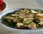 茭白肉片毛豆的做法图解4
