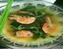翡翠大虾汤的做法步骤2