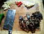 大蒜辣椒炒腊牛肉的做法图解1