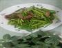 蒜苔炒腊肉的做法图解3