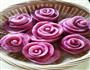 奶香紫薯玫瑰花卷的做法图解9